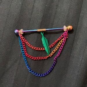 Rainbow Feather Industrial Bar